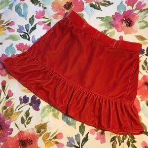 J Crew Poppy Velvet Skirt